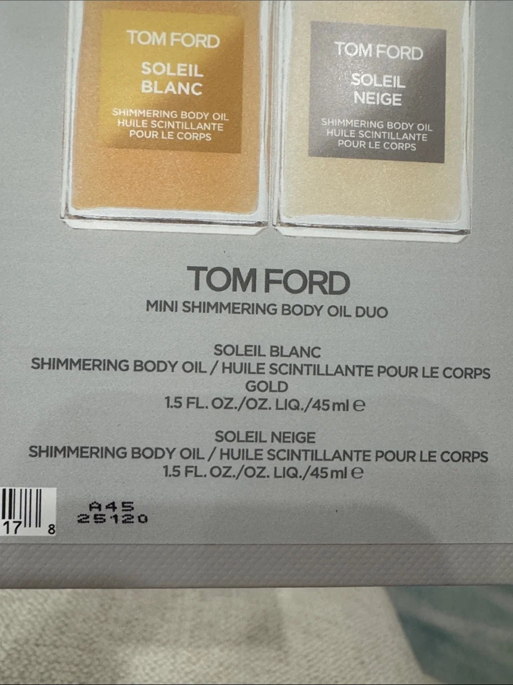 Tom Ford Shimmering Body Oil Duo Soleil Blanc & Soleil Neige NWT